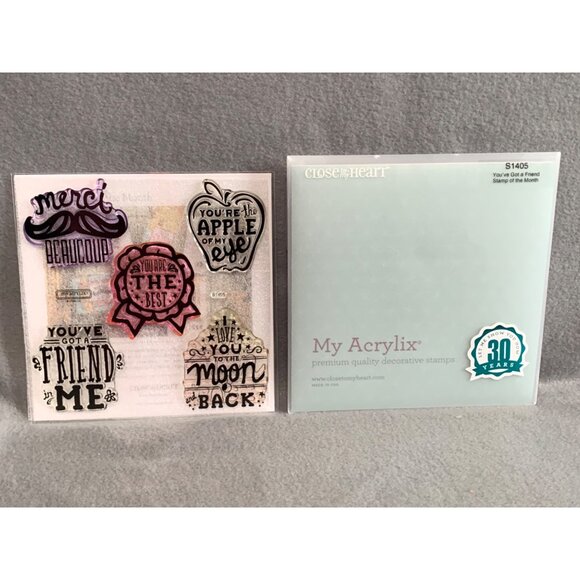 Close To My Heart S1405 You’ve Got A Friend Clear Stamp Set - Picture 8 of 9